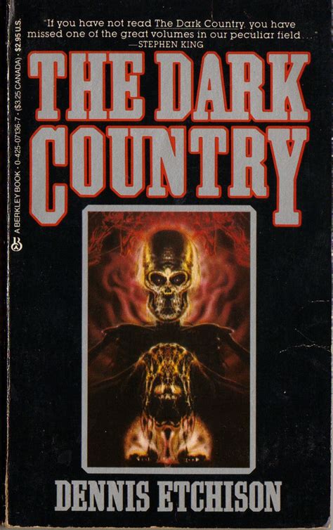 Too Much Horror Fiction The Dark Country By Dennis Etchison 1982