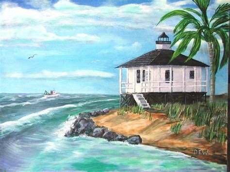 Boca Grande Lighthouse Painting By Don Waskiewicz Fine Art America