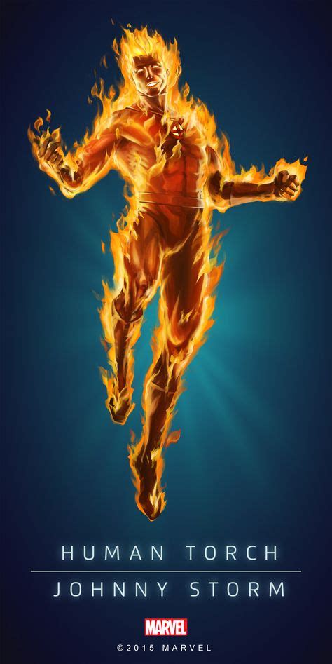 Human Torch Classic Poster 01 Marvel Comic Character Marvel Comics