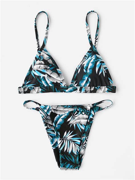 Jungle Print Triangle Bikini Set Bikinis Cute Bathing Suits Trendy Hot Sex Picture