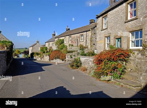 The Village Of Over Haddon In The Derbyshire Peak District Uk Stock