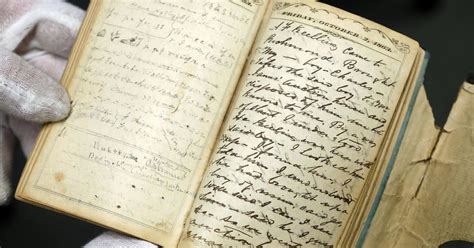 civil war officer s secret diary entries decoded