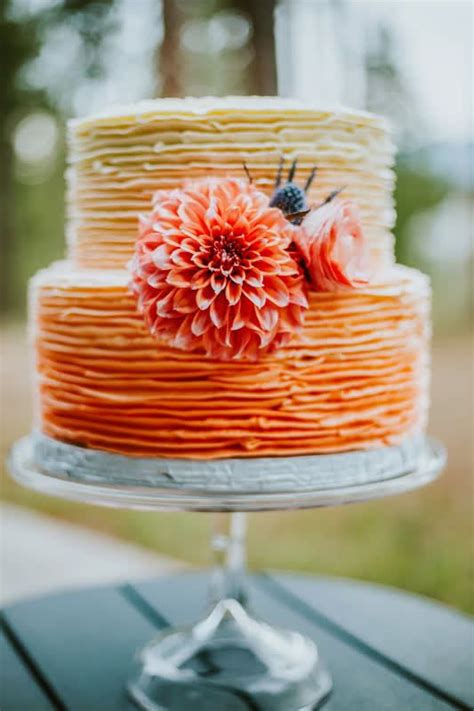 Summer Coral Wedding Cake Coral Wedding Cakes Wedding Cake Stands