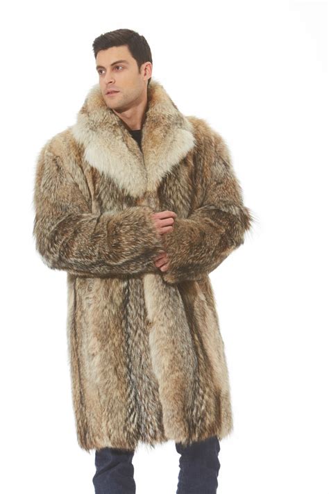 men s coyote coat notch collar madison avenue mall furs