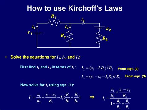 Ppt More On Kirchhoffs Laws Powerpoint Presentation Free Download