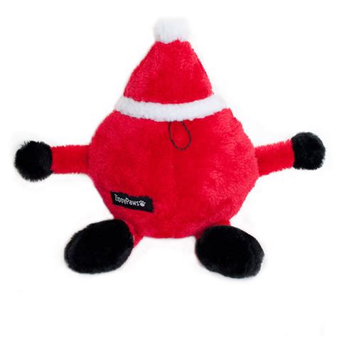 Zippypaws Holiday Brainey Santa Plush Dog Toy Petflow
