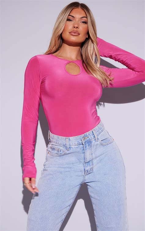 Pink Evening Tops Prettylittlething Ca