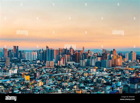Skyline Of Makati City Philippines Stock Photo Alamy