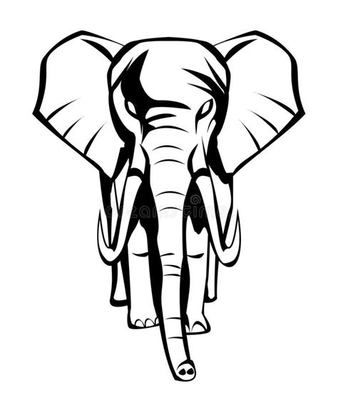 Elephant Head Mascot Stock Vector Illustration Of Emblem 45363324