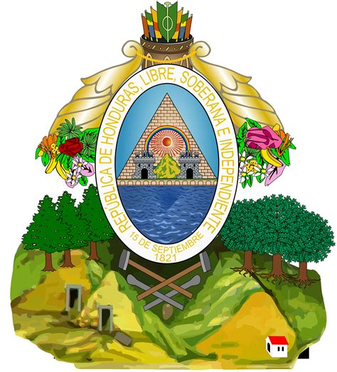 The Official Emblem Of The Honduras