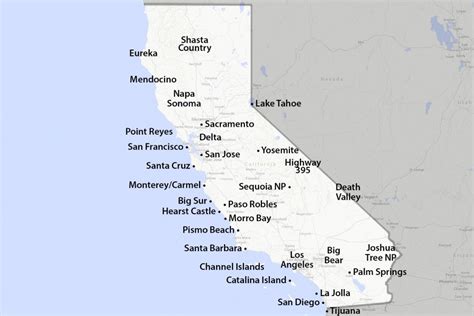 Big Map Of California Printable Maps