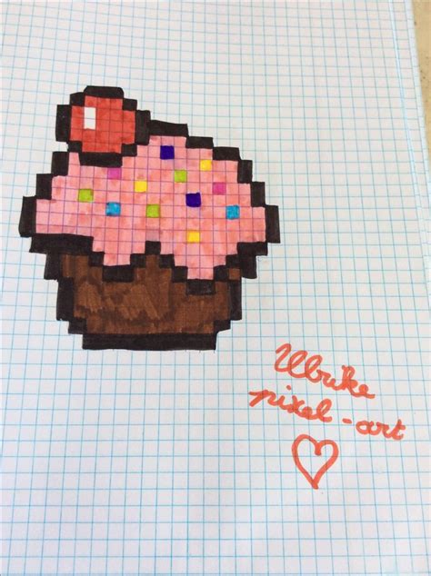 Pixel Art Cupcake Pixel Art Art Pixel