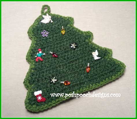 Posh Pooch Designs Christmas Tree Hot Pad And Stuffie Crochet Pattern