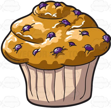 A Blueberry Muffin Blue Berry Muffins Muffin Cartoon Cartoon Art