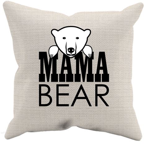 Mama Bear Polar Bear Pillow Case