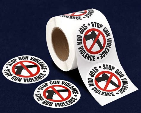 250 Stop Gun Violence Stickers 250 Stickers St 04 Frr Etsy