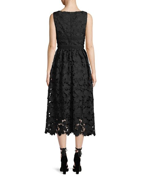 Shoshanna Monroe Sleeveless Midi Dress In Lace Neiman Marcus