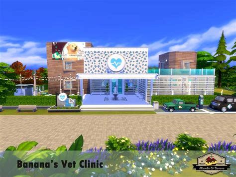 Modern Vet Clinic For Your Animal Lover Sims The Sims 4 Lots Sims 4