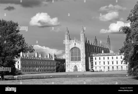 The Famous View Of Kings College Chapel Of Cambridge University Taken