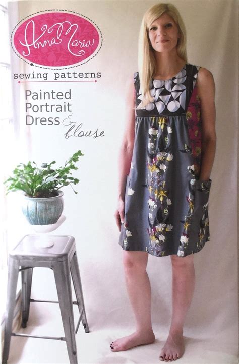 Painted Portrait Blouse And Dress — Anna Maria Horner Basic Dress Pattern