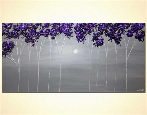 Painting For Sale Purple Lavender Blooming Trees