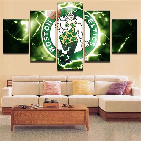 Maybe you would like to learn more about one of these? Boston Celtics Basketball - Sport 5 Panel Canvas Art Wall ...