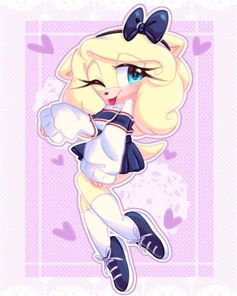 An Anime Character With Blonde Hair And Blue Eyes Wearing Sailor