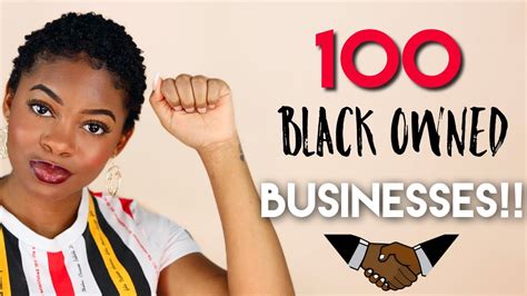100 Black Owned Businesses You Need To Know About Hair Skin Makeup Fashion And More Youtube