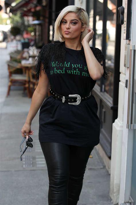 Bebe Rexha Keeps It Chic In All Black As She Stepped Out In London Uk