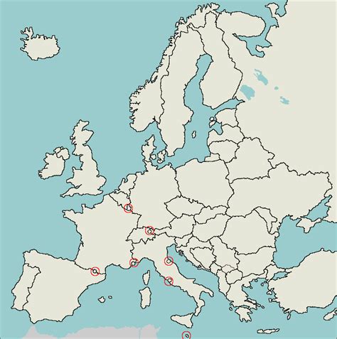 Western Europe Map Quiz With Capitals United States Map