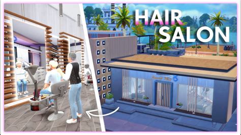 Hair Salon Sims 4 No Cc Sims 4 Hair Salon Fast Build Youtube