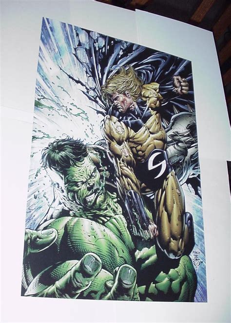 Avengers Poster 92 Hulk Vs Sentry By David Finch