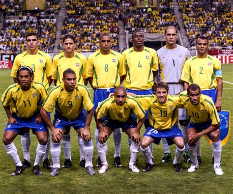 optus sport world cup team photo brazil 2002