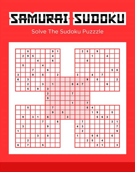Free Printable Samurai Sudoku Puzzles 2023 Calendar Printable