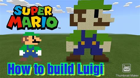 How To Build Luigi In Minecraft Youtube