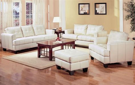 Cream Sofa And Loveseat Set Living Room Leather Living Room Sets