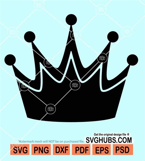 Crown Svg Kings Crown Svg Prince And Princess Crown Svg Crown