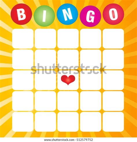 Blank Bingo Cards Vector Format Stock Vector Royalty Free 512579752