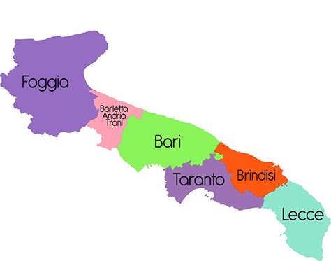 Cartina Puglia Province Sommerkleider 2015