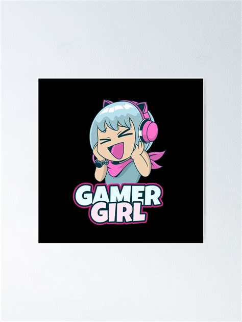 Gamer Girl Poster By Thequotefactory Redbubble