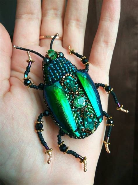 Insect Pin Insect Brooch Scarab Brooch Dung Beetle Brooch Etsy In