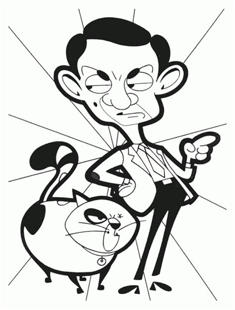 Coloring Pages Mr Bean Coloring Page