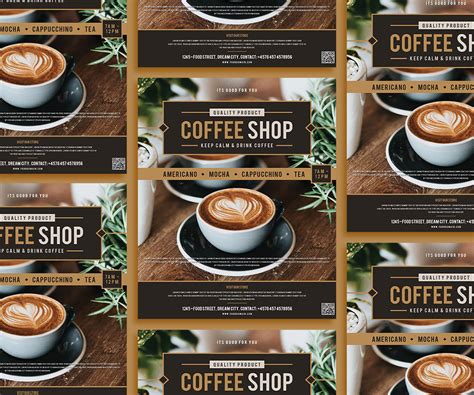 Free Modern Coffee Flyer Template On Behance