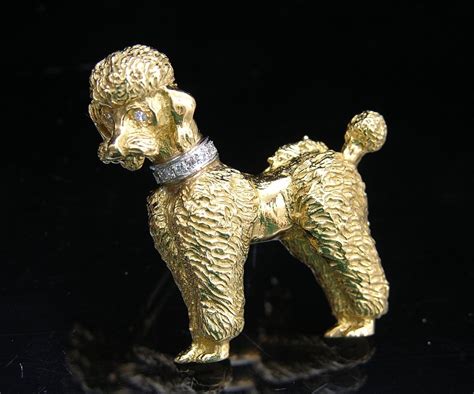 Are you searching for gold poodle png images or vector? 18K Gold Poodle Brooch, 11.19.05, Sold: $345