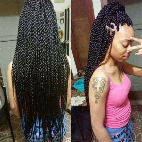 Even the braid hair is old and running from very long time, but it's still in a count of amazing hairstyles. Medium Senegalese twists by me | Senegalese twist hairstyles