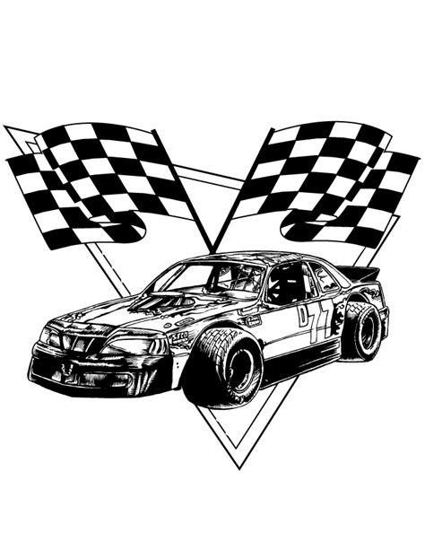 Easy Race Car Nascar Drawing Protes Png
