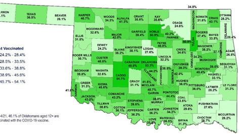 Report Low Covid Vaccination Rates In Oklahoma Counties Bordering