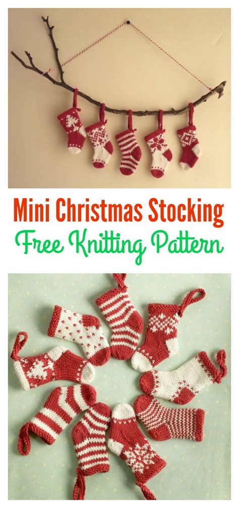 Julestrømper by cecilie kaurin and linn bryhn jacobsen. Mini Christmas Stocking Free Knitting Pattern