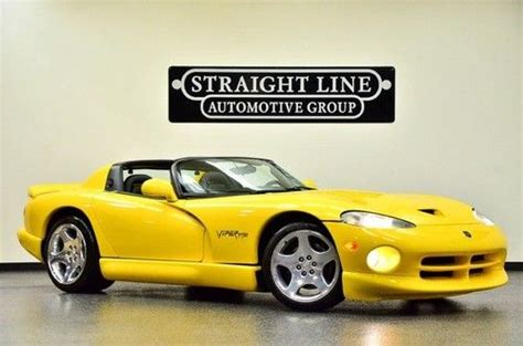 Buy Used 2002 Dodge Viper Rt10 Yellow Great Value V10 Fast In Dallas