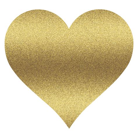 Free Gold Heart Transparent Background Download Free Gold Heart